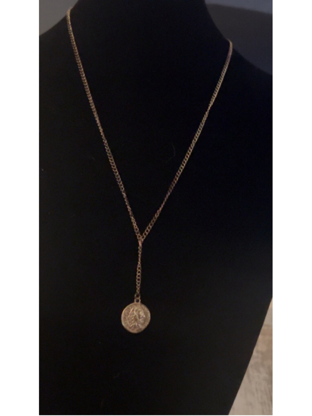 Women's Unbranded Gold Coin Lariat Necklace One Size